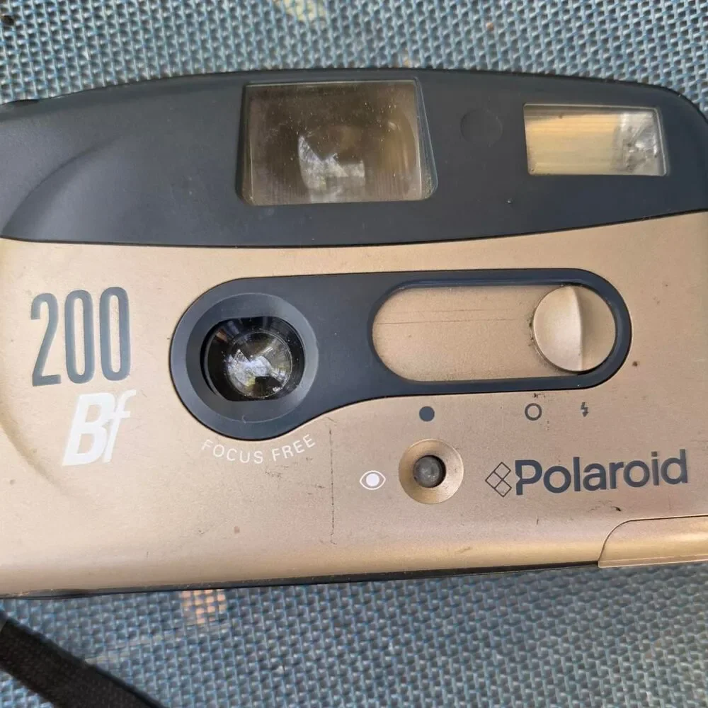 Polaroid Black and Cream Cameras-and-accessories vtg 90's non-instant model